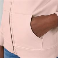 FELPA DONNA ORGANICA CON CAPPUCCIO E ZIP